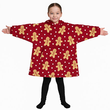 Çocuk Giyilebilir Battaniye Wellsoft Unisex Oversize