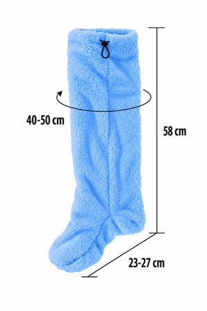 Wellsoft Peluş Diz Üstü Ev Çorabı Uzun Çorap