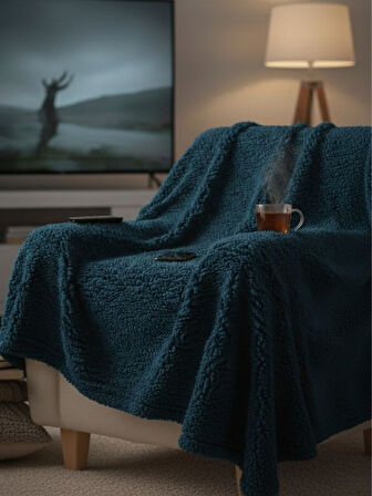 Ekstra Kalın Peluş Wellsoft Battaniye Tek Kişilik 100x170 cm