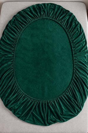 Kadife Kumaş Battal Çift Kişilik Fitted Lastikli Çarşaf Takımı 180x200+30 cm