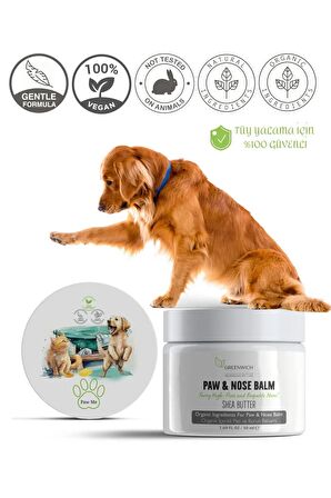 Greenwich Köpekler Için Kediler İçin Doğal Pati Koruma Ve Bakım Balmı 50ml