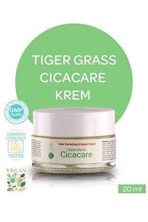 Tiger Grass Cica Krem Ton Eşitleyici Yoğun Onarıcı Yatıştırıcı Kızarıklık Karşıtı Yüz Kremi 20 Ml