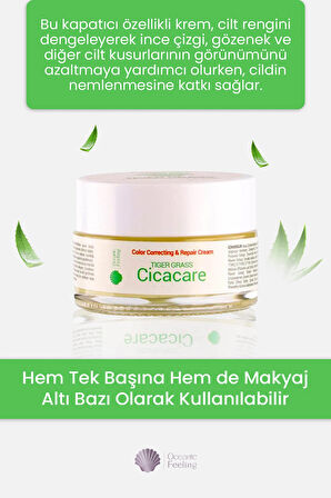 Tiger Grass Cica Krem Ton Eşitleyici Yoğun Onarıcı Yatıştırıcı Kızarıklık Karşıtı Yüz Kremi 20 Ml