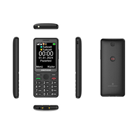 DIGIPHONE S600  Siyah Tuşlu Cep Telefonu