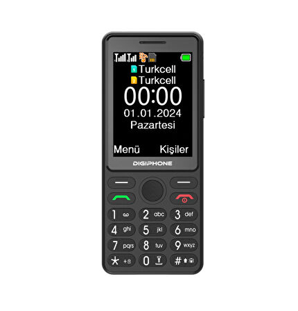 DIGIPHONE S600  Siyah Tuşlu Cep Telefonu