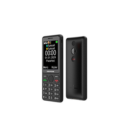 DIGIPHONE S600 Plus Tuşlu Cep Telefonu Siyah 