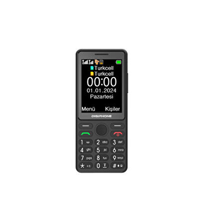 DIGIPHONE S600 Plus Tuşlu Cep Telefonu Siyah 