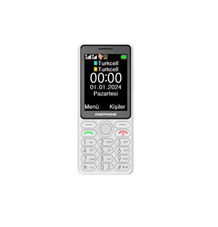 DIGIPHONE S600 Plus Tuşlu Cep Telefonu Beyaz