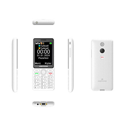 DIGIPHONE S600 Plus Tuşlu Cep Telefonu Beyaz