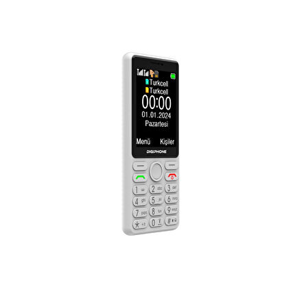 DIGIPHONE S600 Plus Tuşlu Cep Telefonu Beyaz