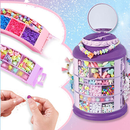 Boncuklu Takı Seti Çok Katmanlı Saklama Seti / KSY932
