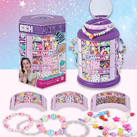 Boncuklu Takı Seti Çok Katmanlı Saklama Seti / KSY932