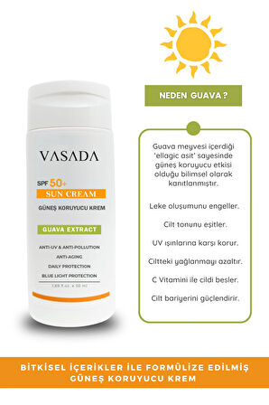 Güneş Kremi Yüksek Koruma Spf 50 Guava 50 ml