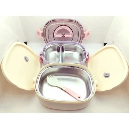 Vagon Life İki Katlı Çelik Beslenme Kutusu BL10403-2S Lila