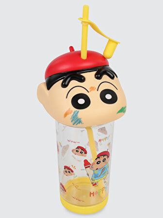 Vagonlife Crayon Shinchan Tritan Pipetli Matara 500 ml Sarı