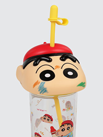 Vagonlife Crayon Shinchan Tritan Pipetli Matara 500 ml Sarı