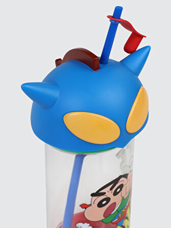 Vagonlife Crayon Shinchan Tritan Pipetli Matara 500 ml Mavi