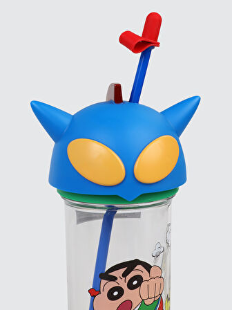 Vagonlife Crayon Shinchan Tritan Pipetli Matara 500 ml Mavi