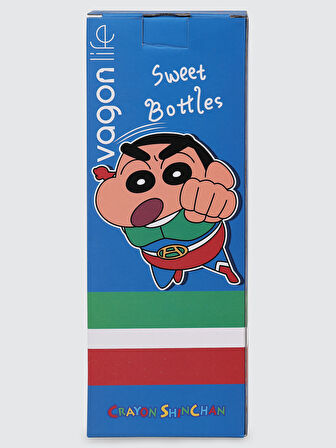 Vagonlife Crayon Shinchan Tritan Pipetli Matara 500 ml Mavi