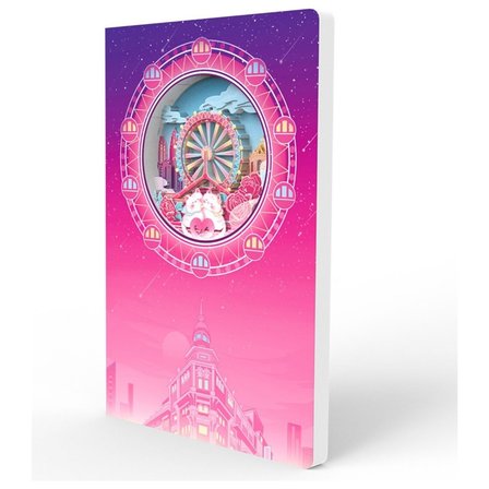 Vagonlife Defter Ajanda 3D Dönme Dolap Temalı Çizgisiz 120 Yaprak 20.8 x 14 cm