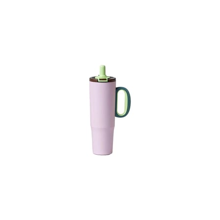 Vagonlife VGN1114 Çelik Suluk Matara Pembe 1200ML Kulplu Çift Kullanım Pipetli/Pipetsiz
