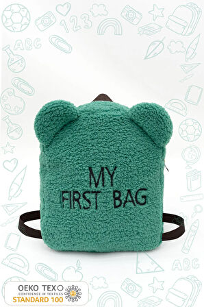 Çocuk Sırt Çantası: Kreş/Anasınıfı İçin Teddy Kumaş Çanta, My First Bag Morteddy Serisi