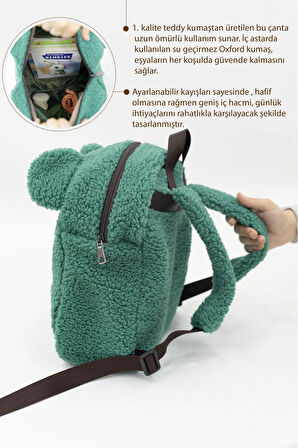 Çocuk Sırt Çantası: Kreş/Anasınıfı İçin Teddy Kumaş Çanta, My First Bag Morteddy Serisi