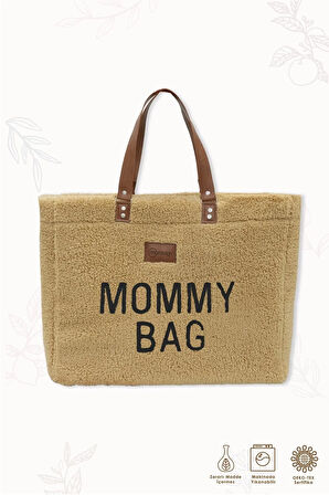 Mommy Bag, Anne Bebek Bakım Çantası, Cüzdan Hediyeli, XL Büyük Boy, Kadın Çantası, Morteddy Serisi