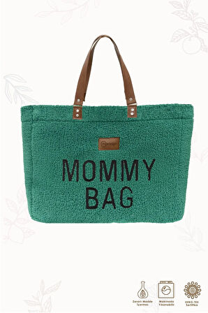 Mommy Bag, Anne Bebek Bakım Çantası, Cüzdan Hediyeli, XL Büyük Boy, Kadın Çantası, Morteddy Serisi,