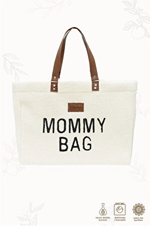 Mommy Bag, Anne Bebek Bakım Çantası, Cüzdan Hediyeli, XL Büyük Boy, Kadın Çantası, Morteddy Serisi