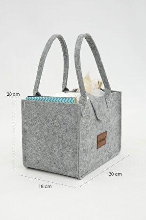 mordesign Taşınabilir Keçe Çanta | Yenidoğan Alt Açma, Kadın Çantası, Ev & Seyahat Düzenleyici Organizer