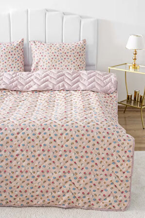 Rossie Kapitone Çift Kişilik Pamuklu Pike & Çok Amaçlı Yatak Örtüsü