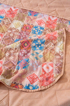 Ethra Çift Kişilik Pamuklu Kapitone Pike & Yatak Örtüsü