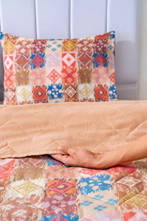 Ethra Çift Kişilik Pamuklu Kapitone Pike & Yatak Örtüsü