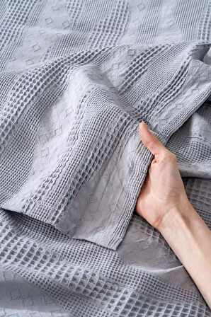 Silvano Kahve Çift Kişilik Nevresimli Yatak Örtüsü % 100 Pamuklu - 7 Parça Çeyiz Seti