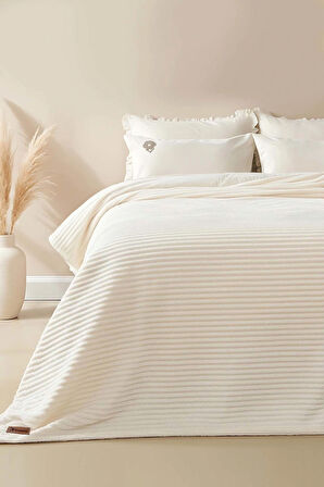 Şampanya Gloria Wellsoft Çift Kişilik Battaniye