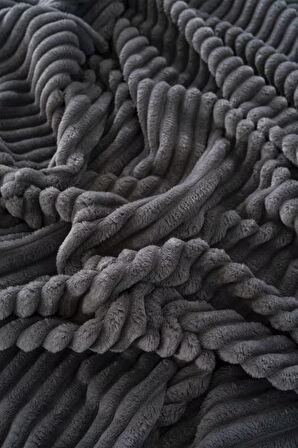 Antrasit Gloria Wellsoft Çift Kişilik Battaniye