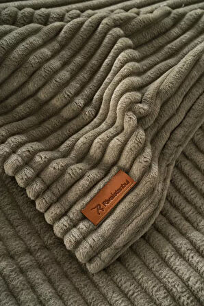 Haki Gloria Wellsoft Çift Kişilik Battaniye