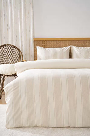 Nenas Vizon Çift Kişilik Nevresim Takımı 4 Parça %100 Pamuklu