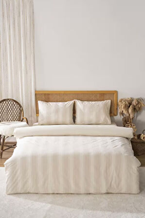 Nenas Vizon Çift Kişilik Nevresim Takımı 4 Parça %100 Pamuklu