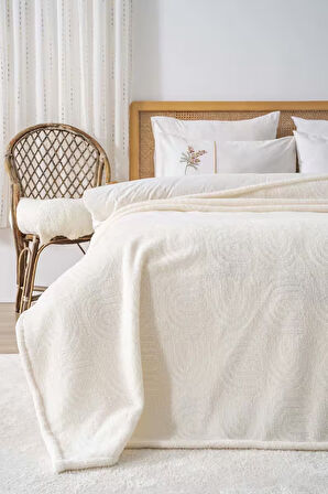 Viona Jakarlı Raşel Gökkuşağı İskandinav Tek Kişilik Punch Yatak Örtüsü