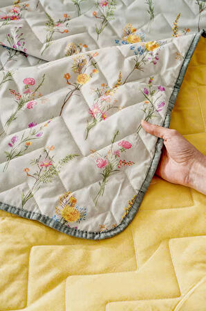 Begonvil Çift Kişilik Nevresimli Pike Takımı - 7 Parça Çeyiz Seti