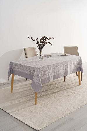 Damascus Gri Masa Örtüsü 160x220 cm