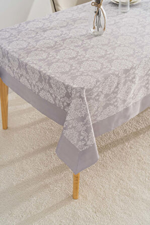 Damascus Gri Masa Örtüsü 160x220 cm