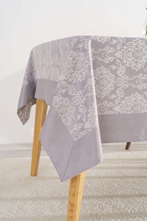 Damascus Gri Masa Örtüsü 160x220 cm