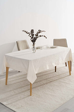 Damascus Krem Masa Örtüsü 160x220 cm