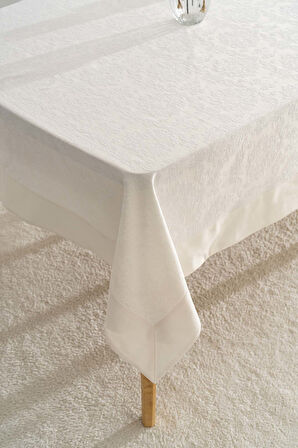 Damascus Krem Masa Örtüsü 160x220 cm