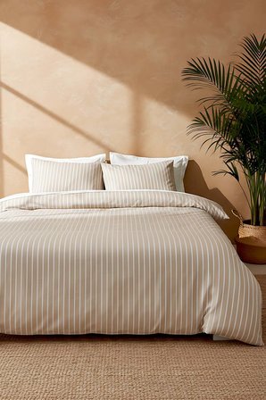 Bamboo Saten Vizon Çift Kişilik Nevresim Takımı – 6 Parça Çeyiz Seti