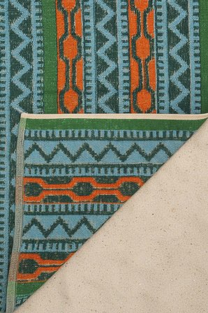 Turkuaz Sahara %100 Pamuklu Plaj Havlusu 70x140 cm