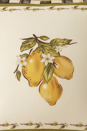 Linda Limon Desenli Kırlent Kılıfı 45x45 cm